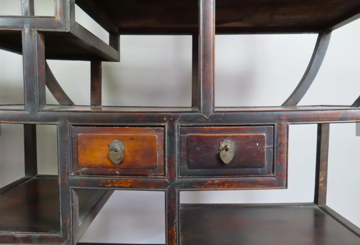 China, Pair Of Large Presentation Shelves-photo-1