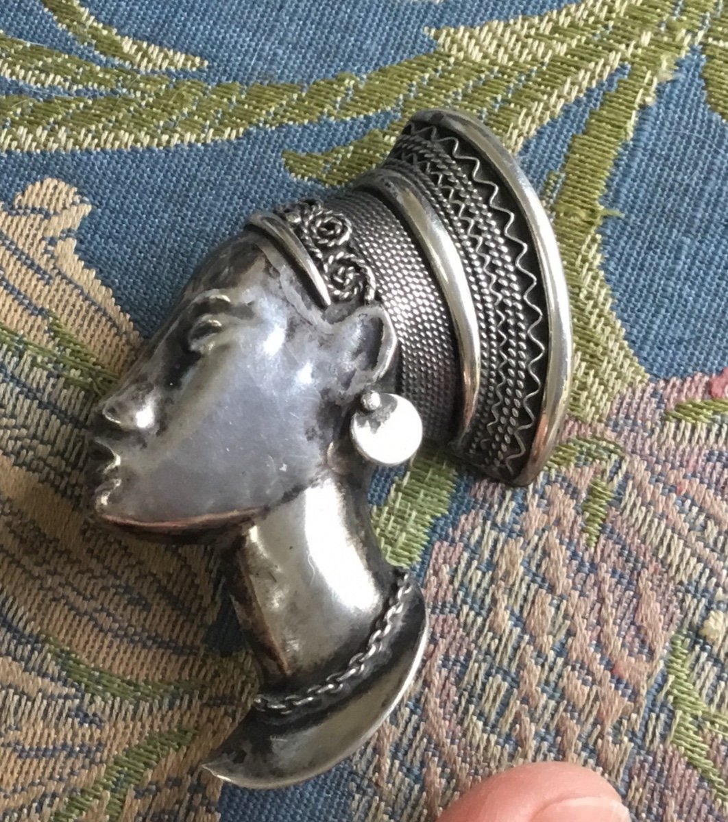 Africanist Silver Brooch-photo-4