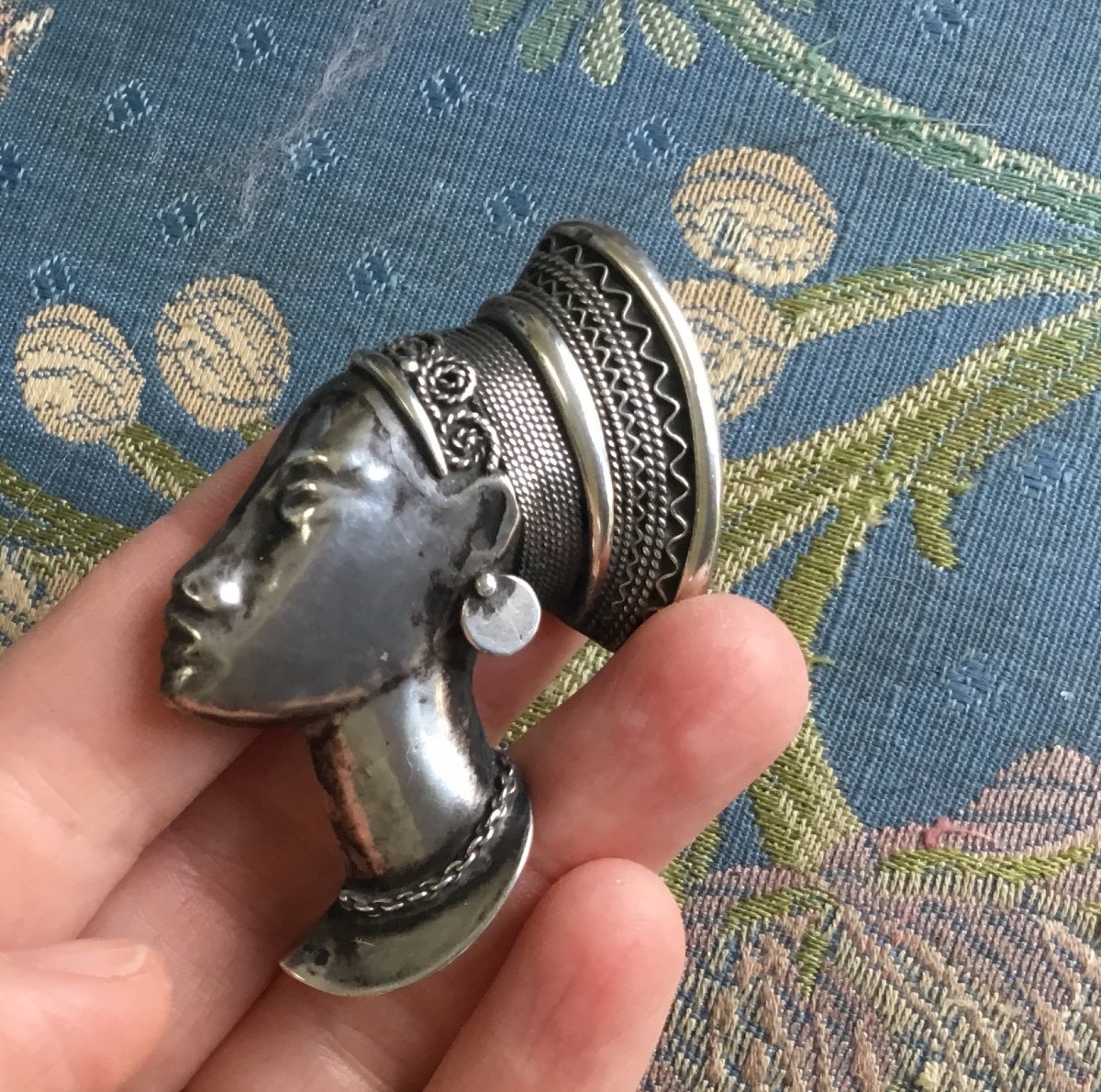 Africanist Silver Brooch-photo-1