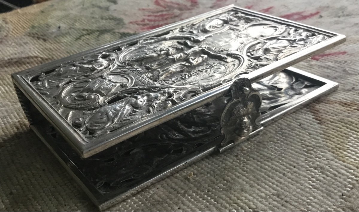Breviary Door Cover In Sterling Silver. 18th Century-photo-2