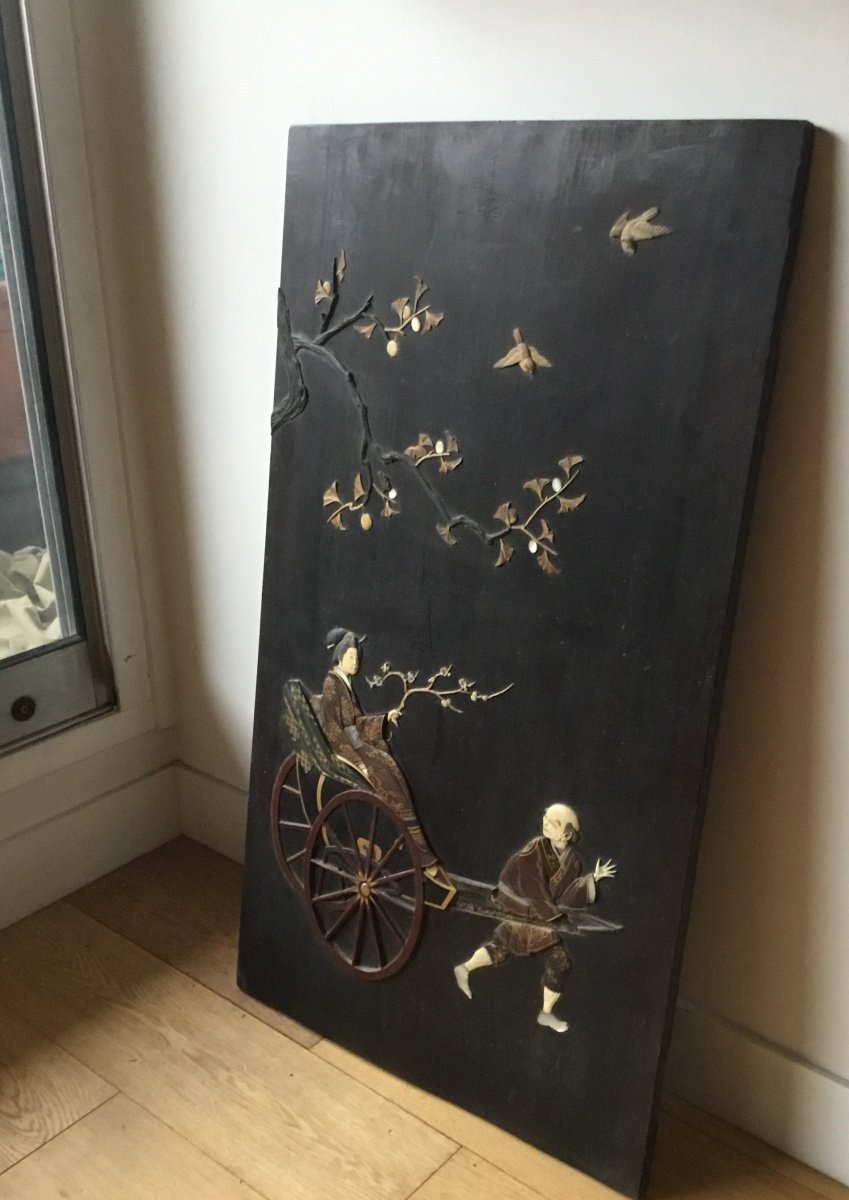 Japanese Panel, Woman Walking-photo-2