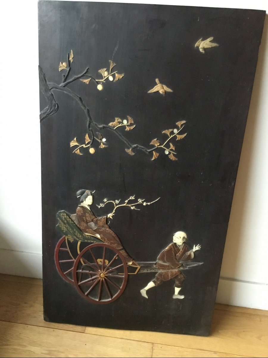 Japanese Panel, Woman Walking-photo-3