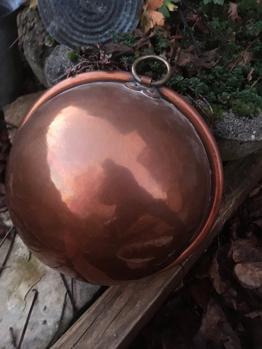 Polished Copper Hen's End, 19th-photo-3