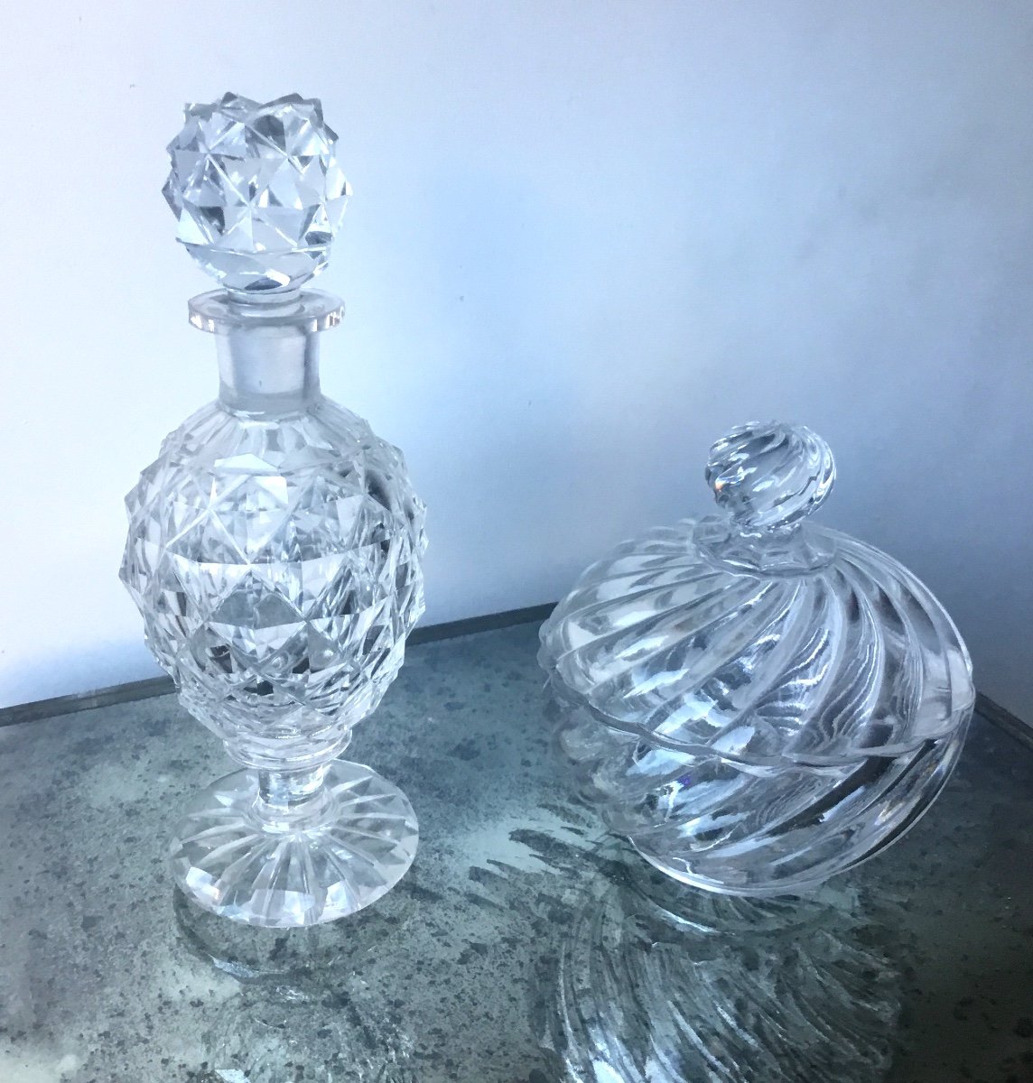 Deux Flacons De Toilette Baccarat 