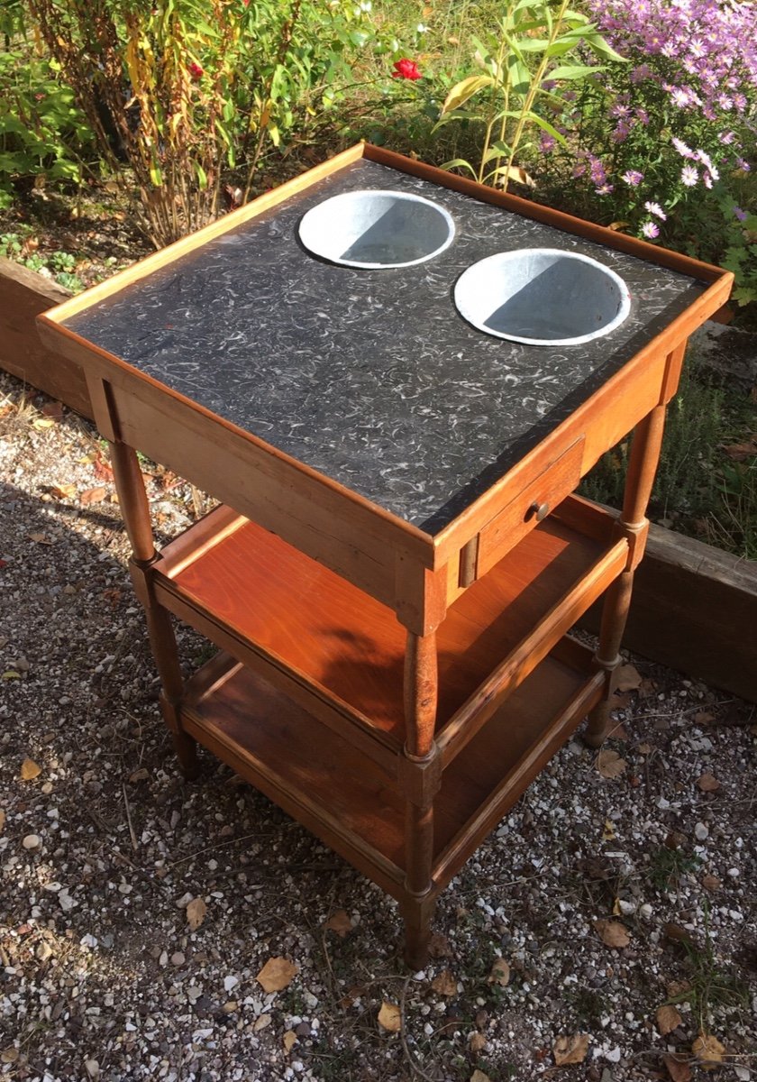 Table Rafraichissoir En Bois Fruitier De Style Louis XVI-photo-8