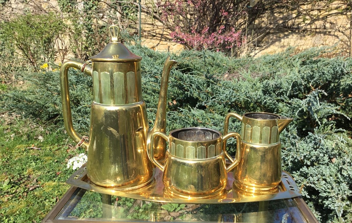 Arts And Crafts Coffee Service, Circa 1900-photo-5