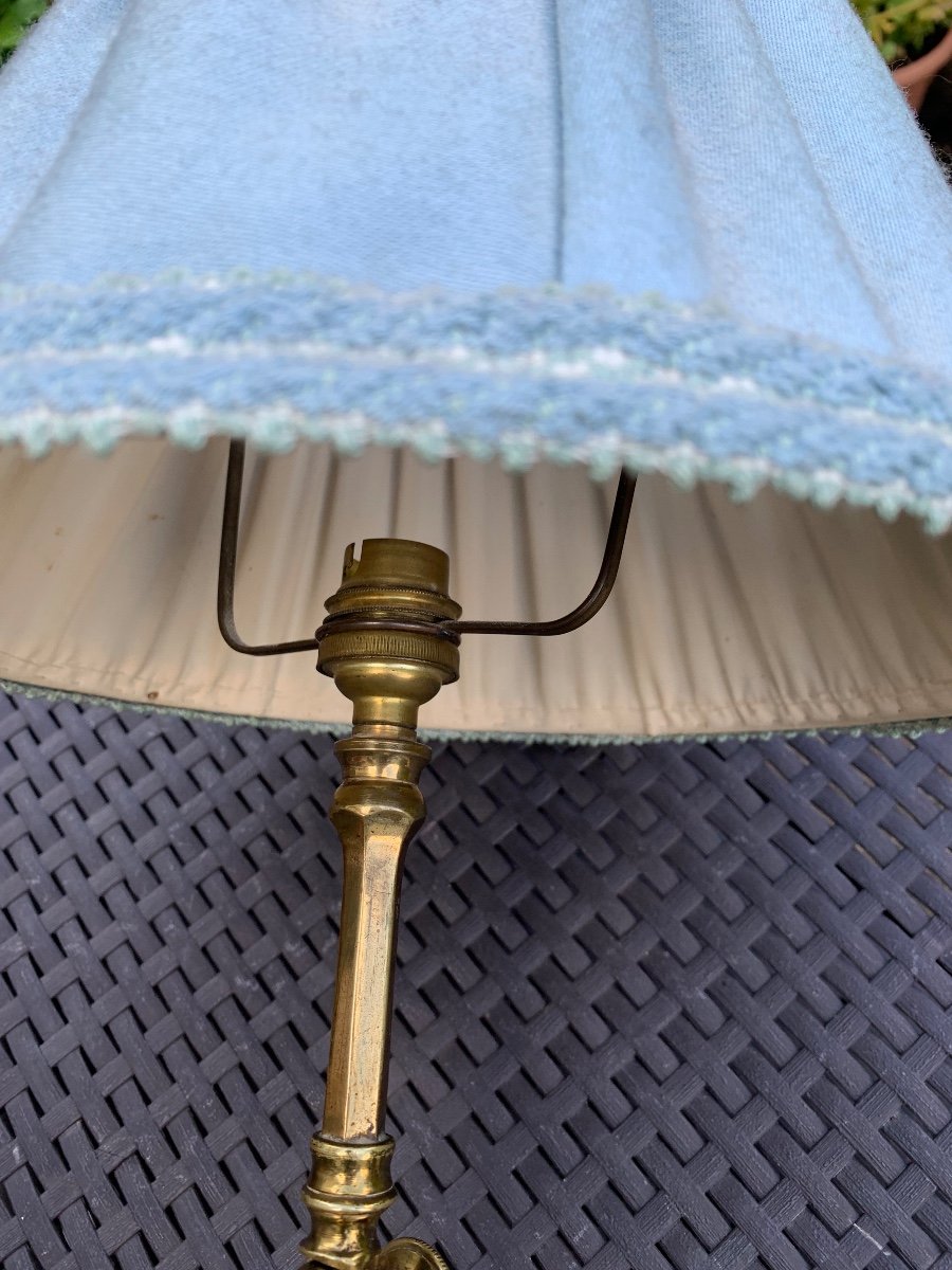 Was Benson Arts & Crafts Tripod Lamp-photo-6