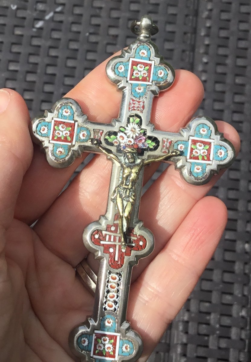 Christ On The Cross In Micro Mosaic-photo-4