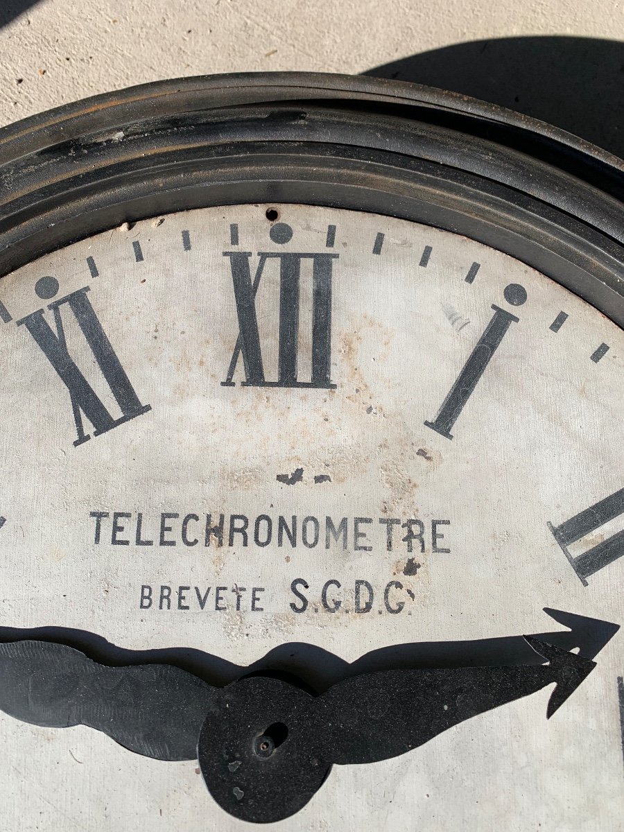 Cast Iron Factory Clock 78 Cm-photo-3