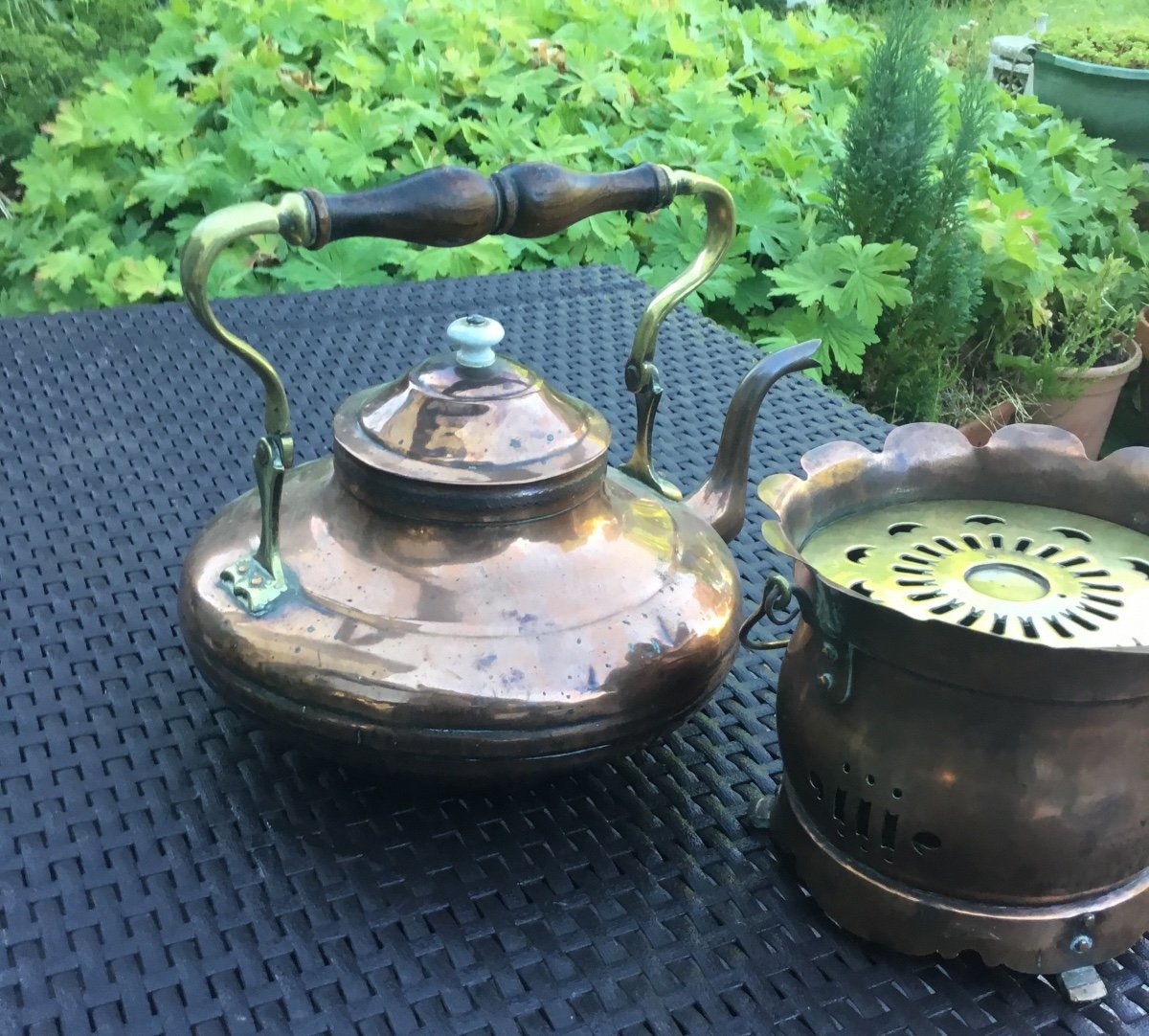 Copper Coffee Pot And Stove, England -photo-1