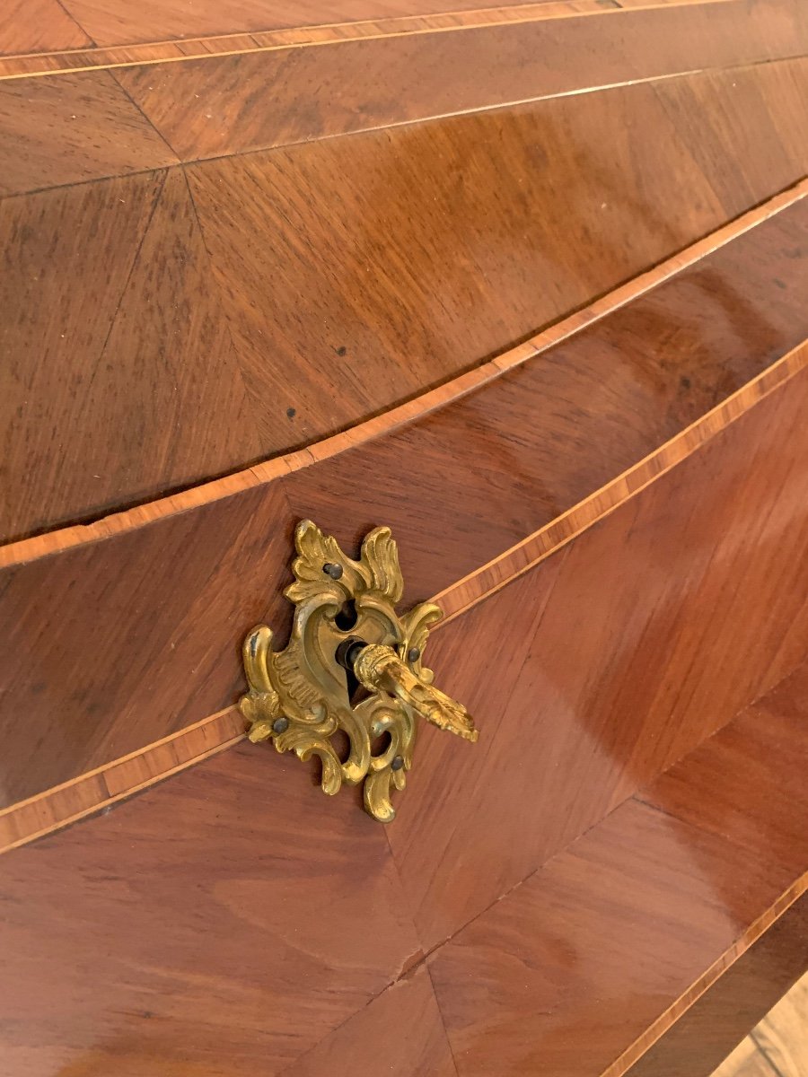 Bureau De Pente en marqueterie , XVIIIème -photo-5