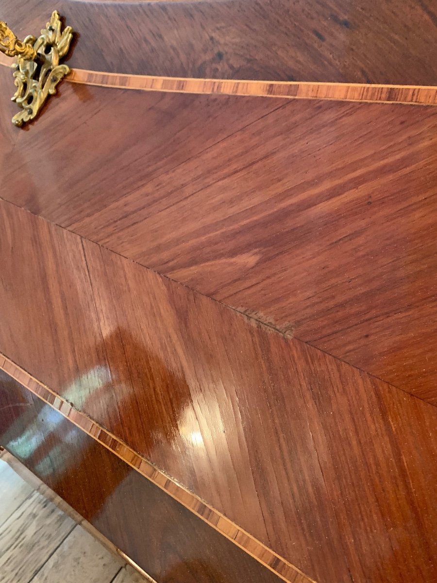 Bureau De Pente en marqueterie , XVIIIème -photo-8