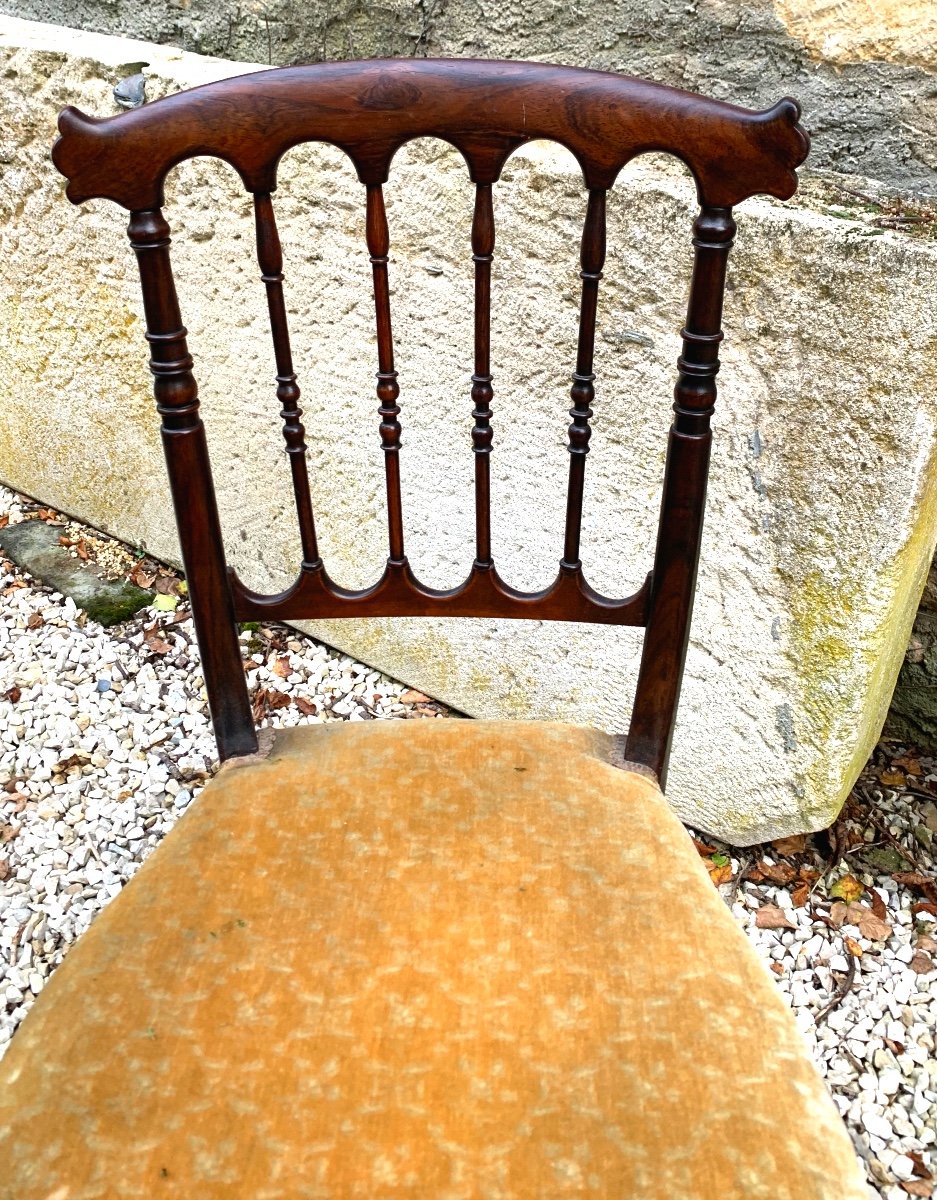 La Paire De Petites Chaises Anglaises En Palissandre 