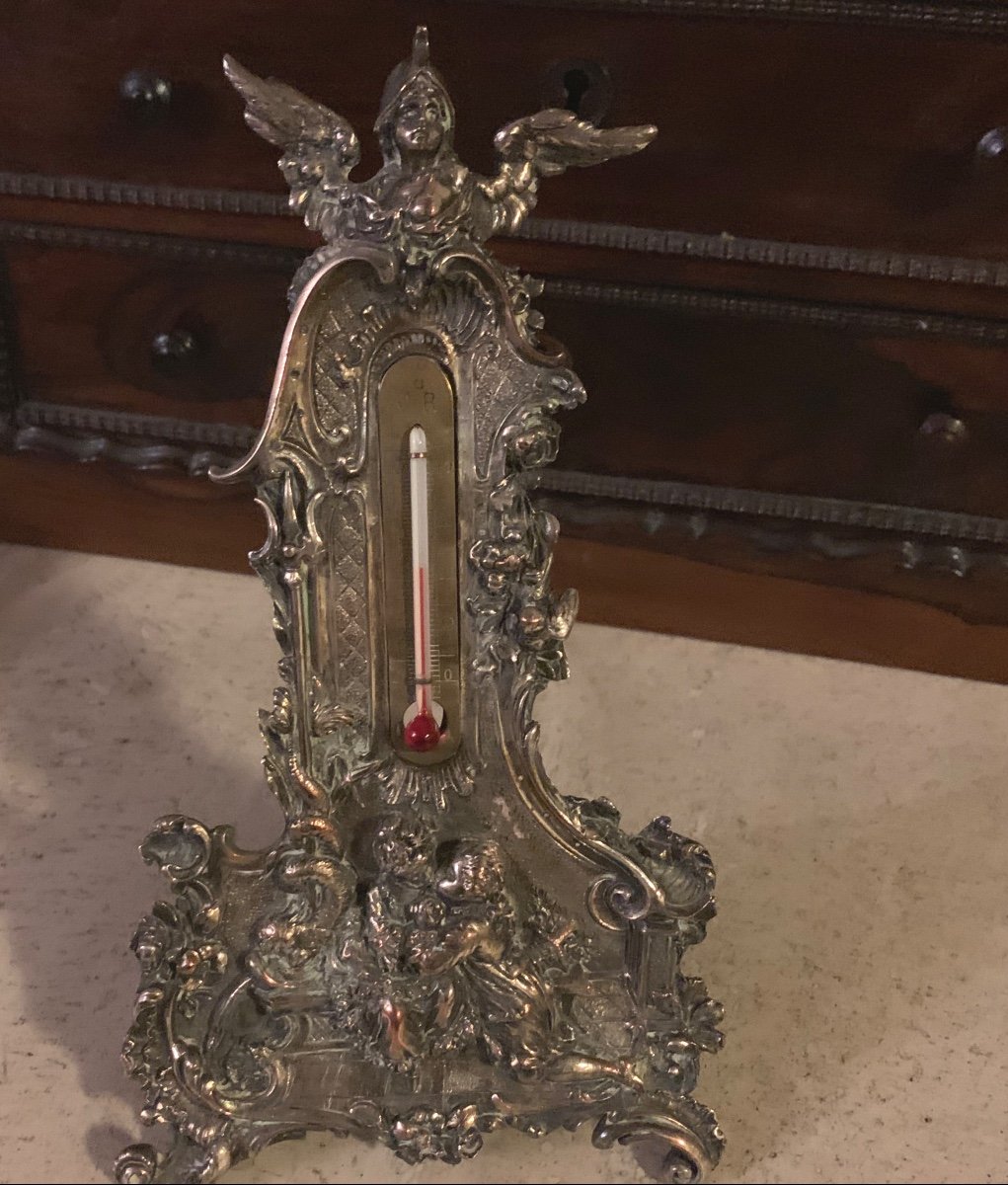 Silver Bronze Thermometer -photo-2