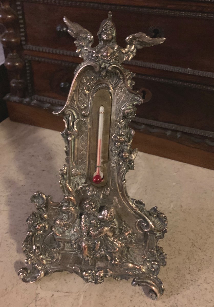 Silver Bronze Thermometer -photo-3