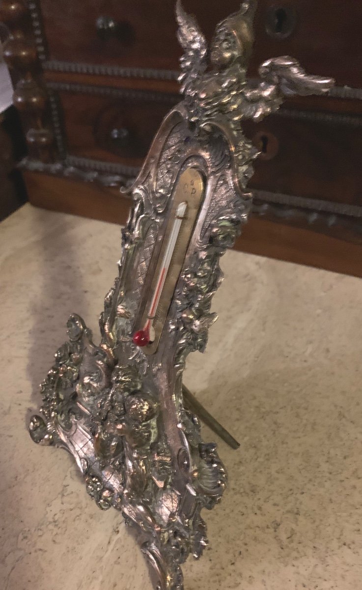 Silver Bronze Thermometer -photo-4