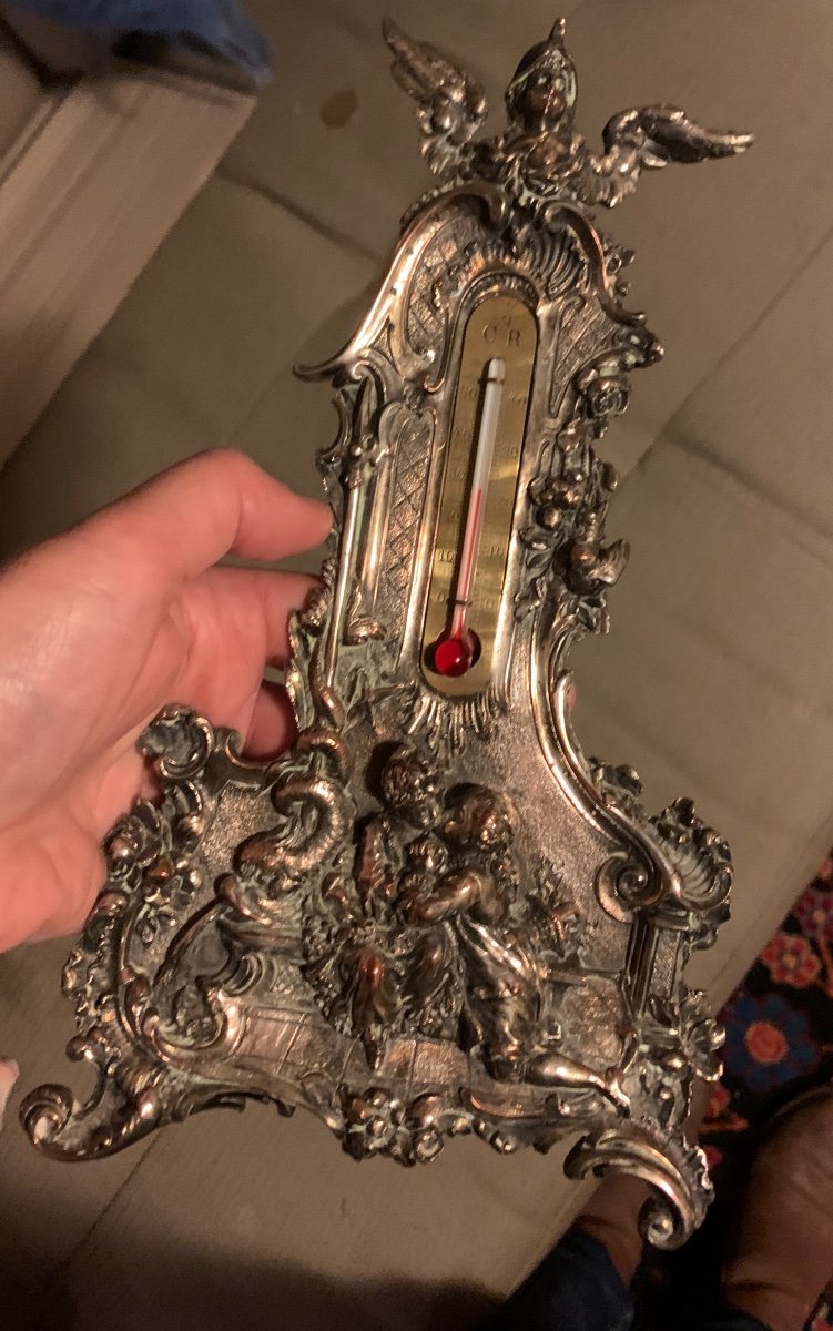 Silver Bronze Thermometer -photo-3