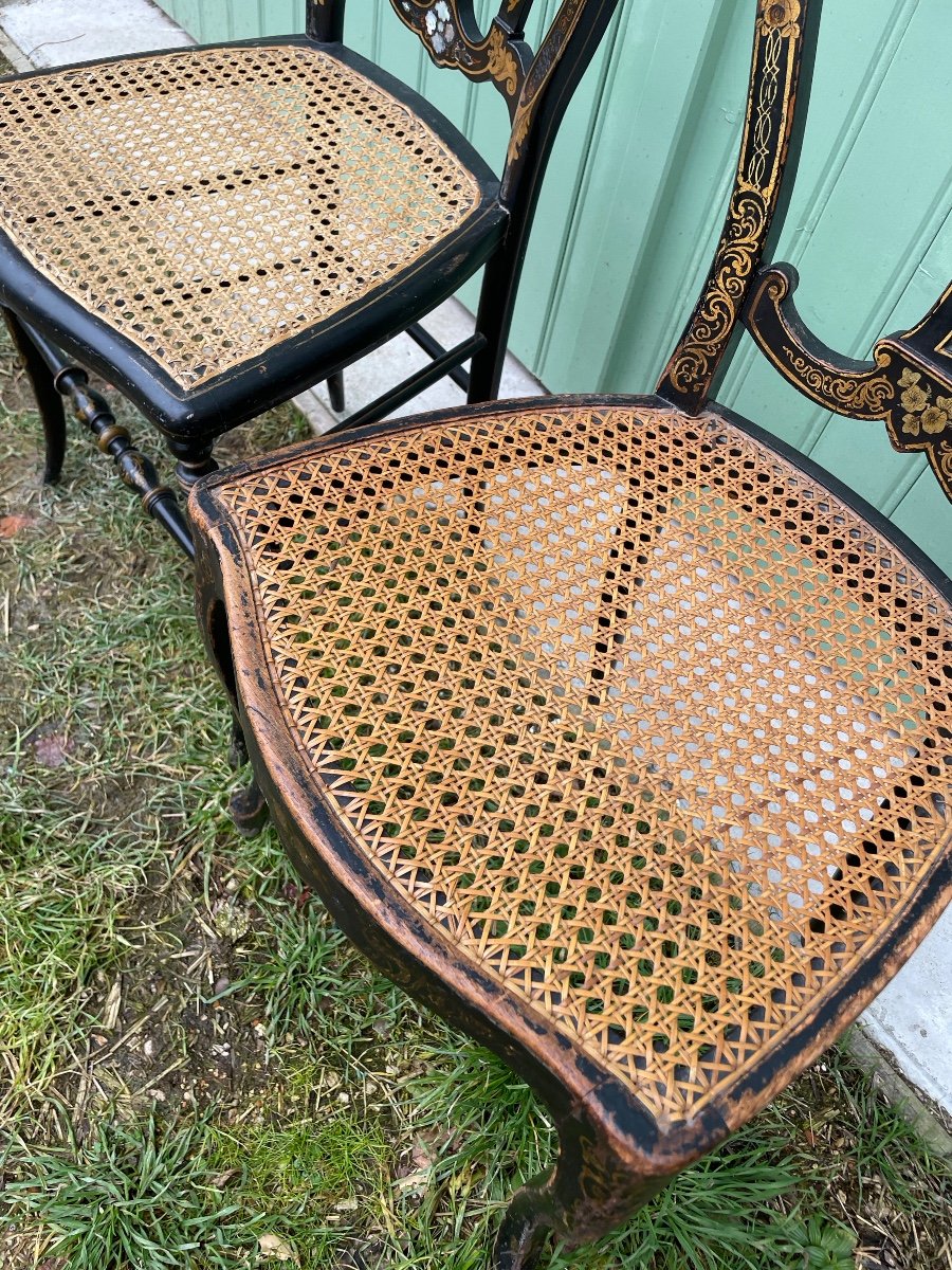 The Two Fine Chairs From The Napoleon III Period -photo-7