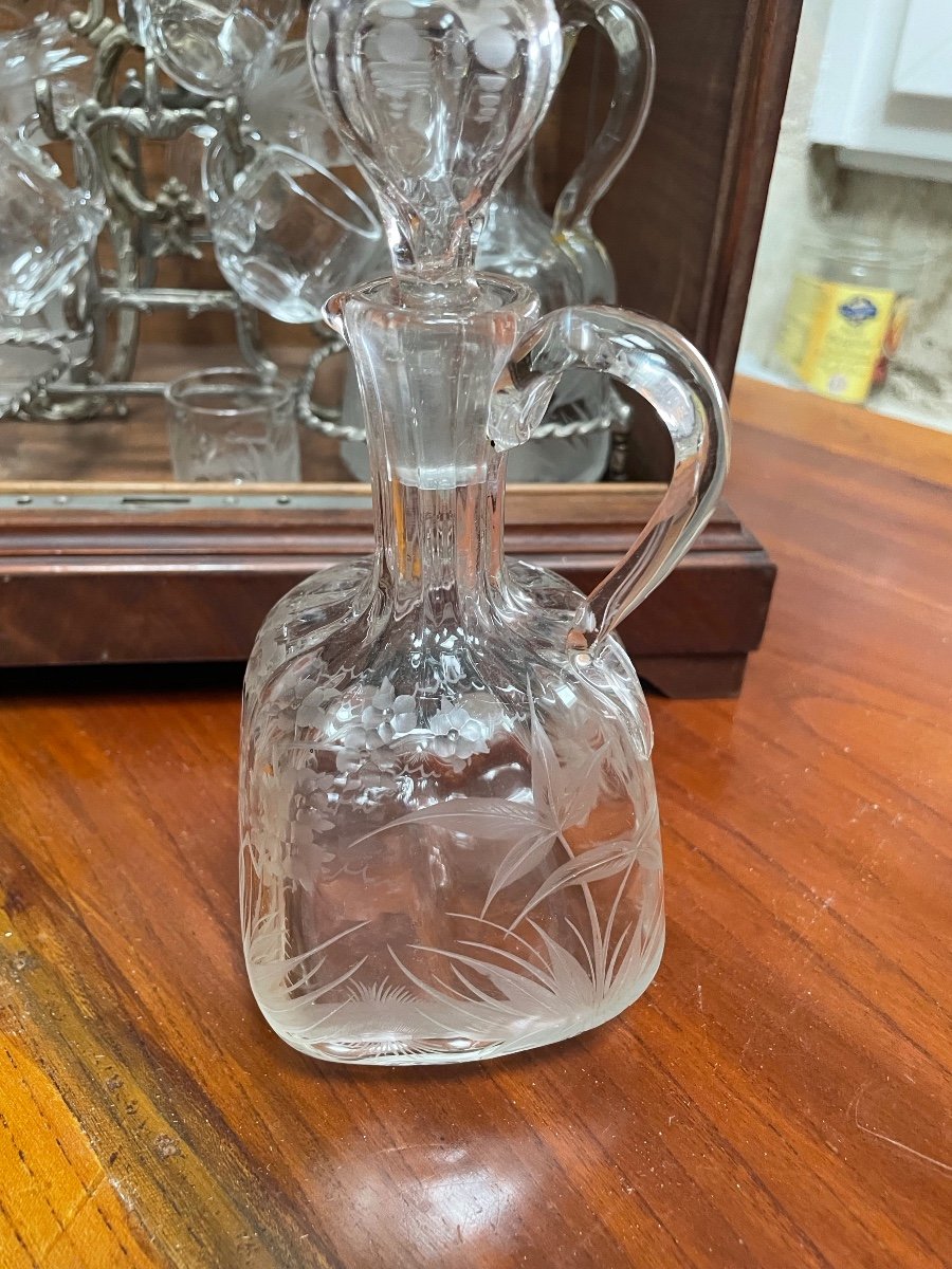Cave à Liqueur Au Décor D’oiseaux  , Art Nouveau  -photo-1