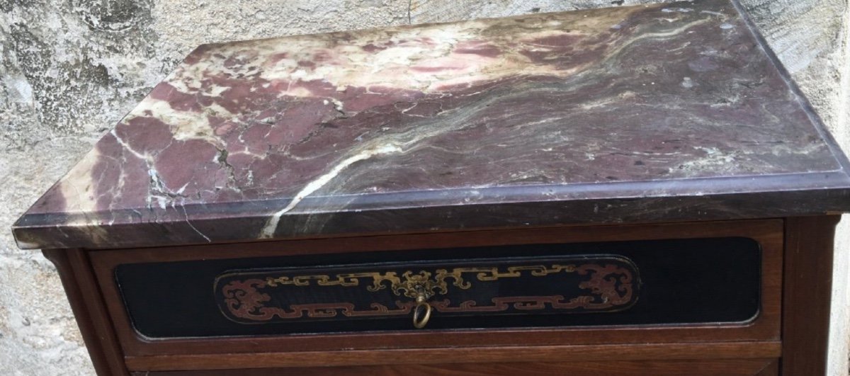 Lacquered Panel Sideboard, Circa 1900-photo-6