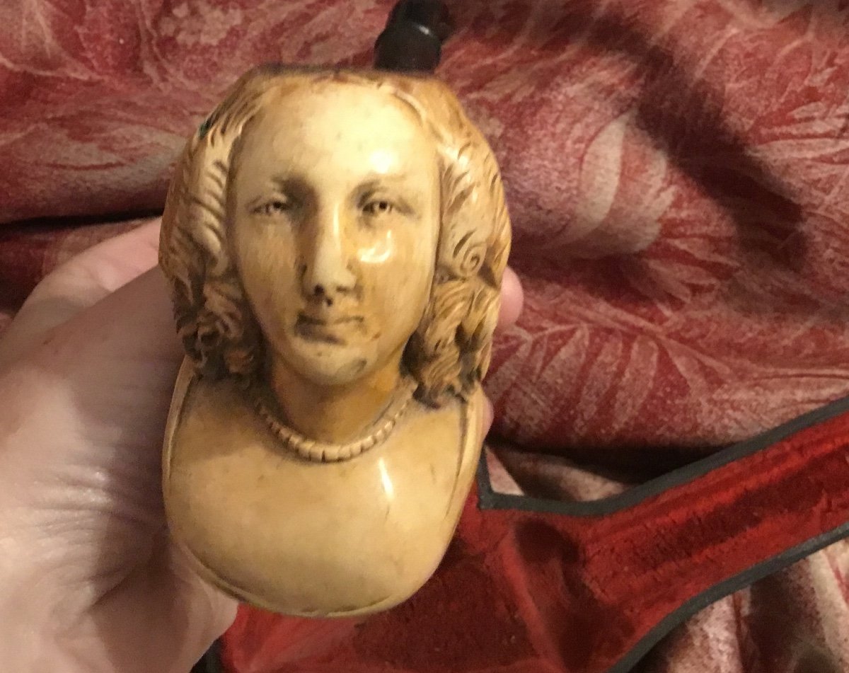 Meerschaum Pipe In Its Original Case-photo-1