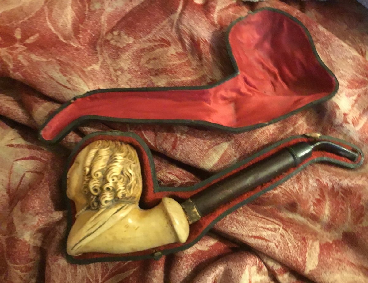 Meerschaum Pipe In Its Original Case-photo-7
