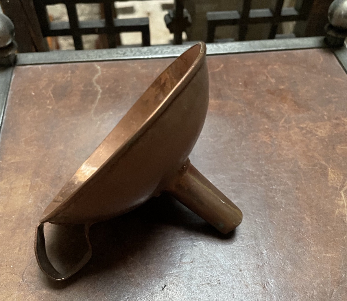 Folk Art, Small Copper Funnel -photo-3
