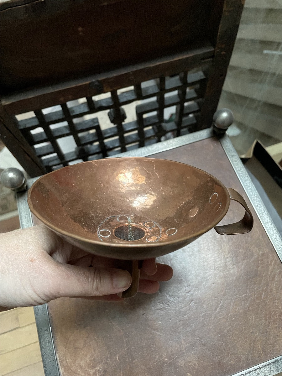 Folk Art, Small Copper Funnel -photo-7