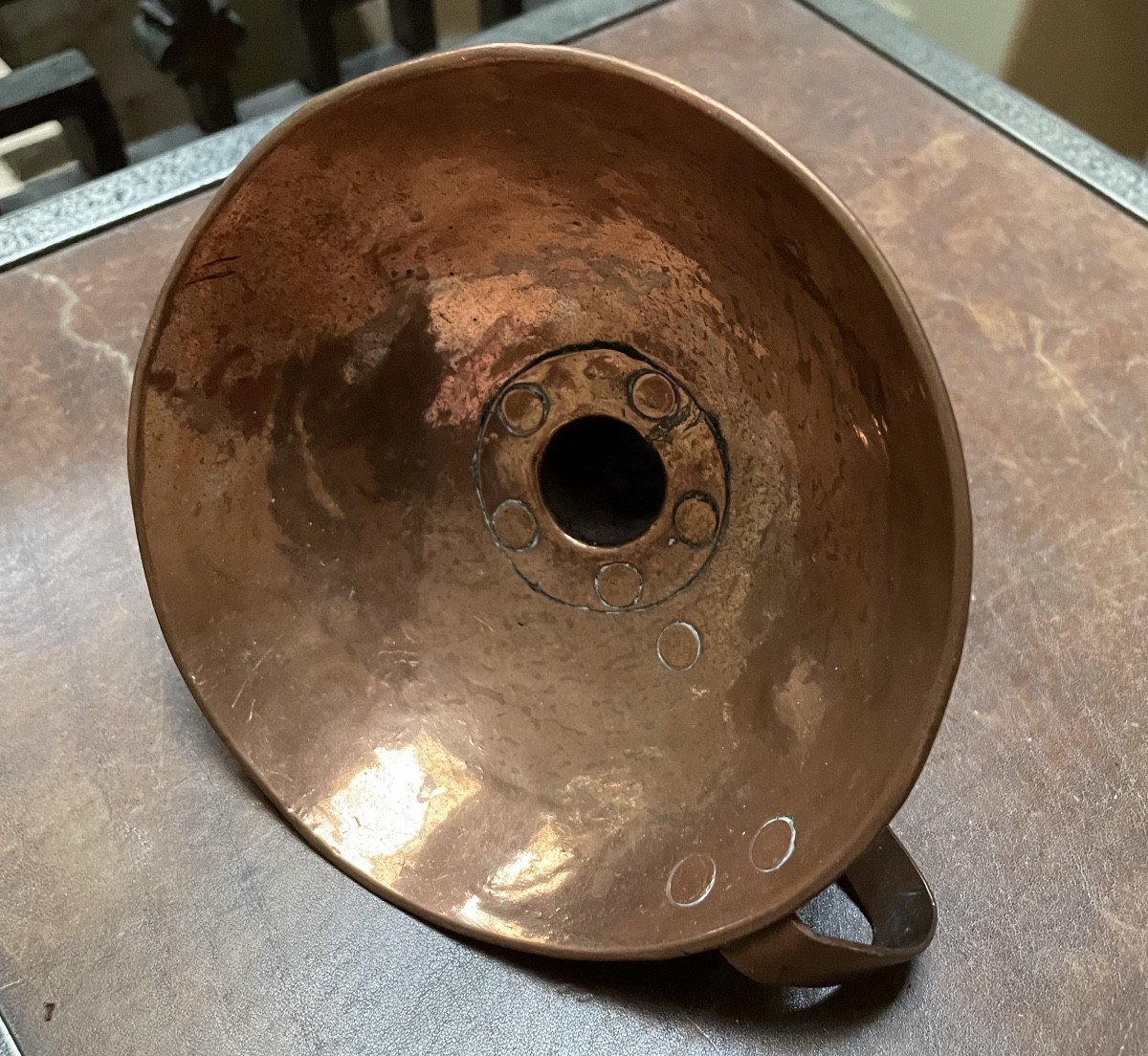 Folk Art, Small Copper Funnel 