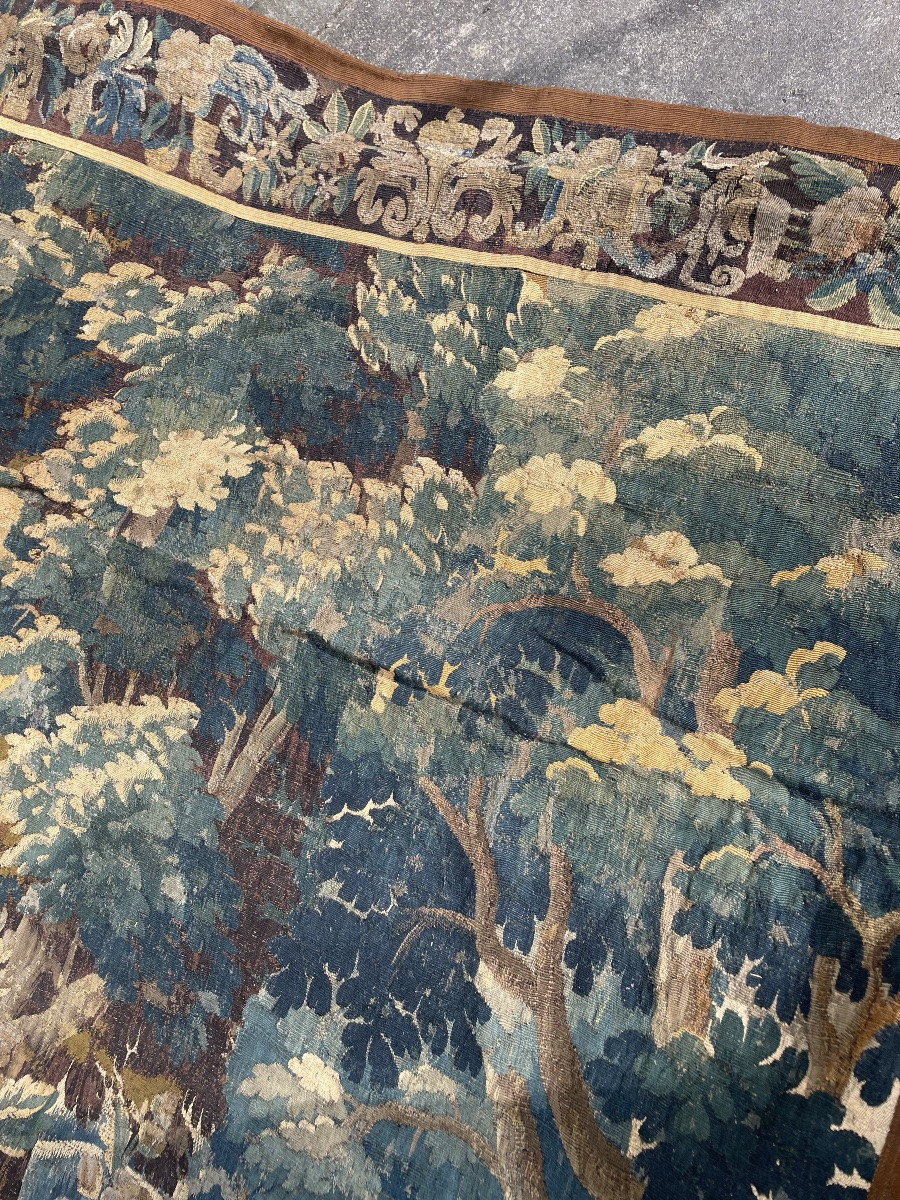 Verdure Aux Aristoloches , Tapisserie d' Aubusson, Fin XVIIe-début XVIIIe-photo-7