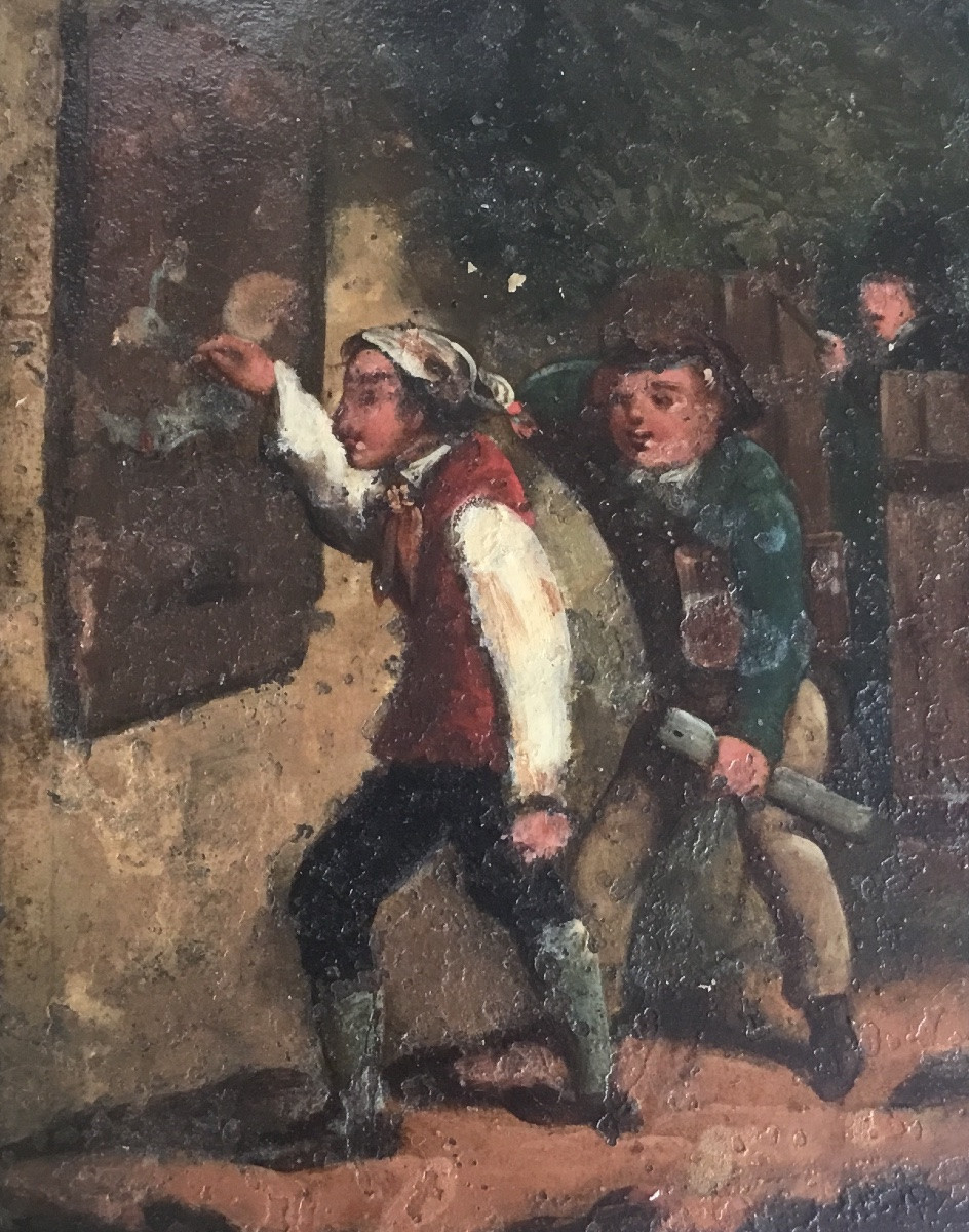 Small Painting On Metal, Miniature -photo-2