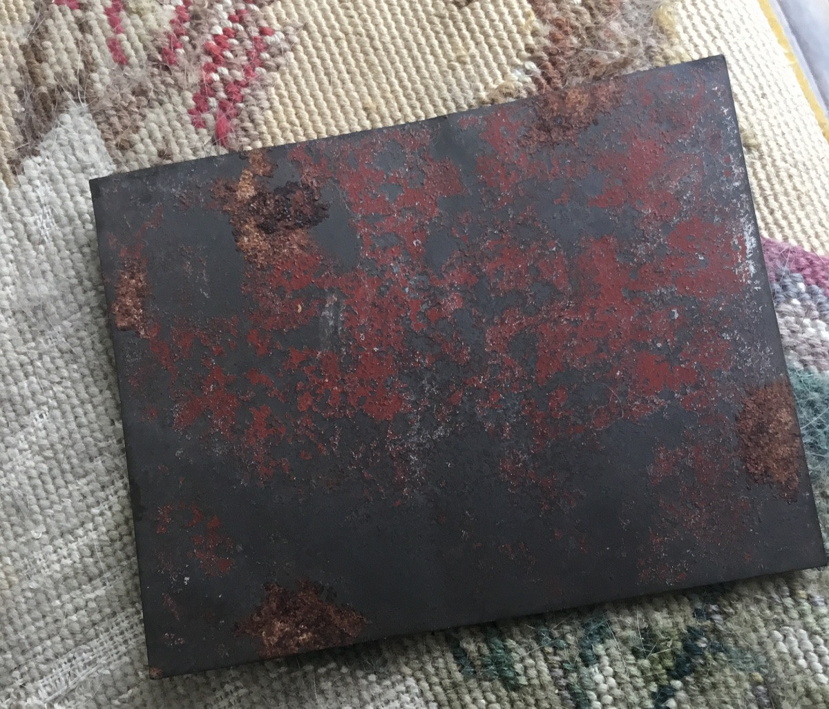 Small Painting On Metal, Miniature -photo-4
