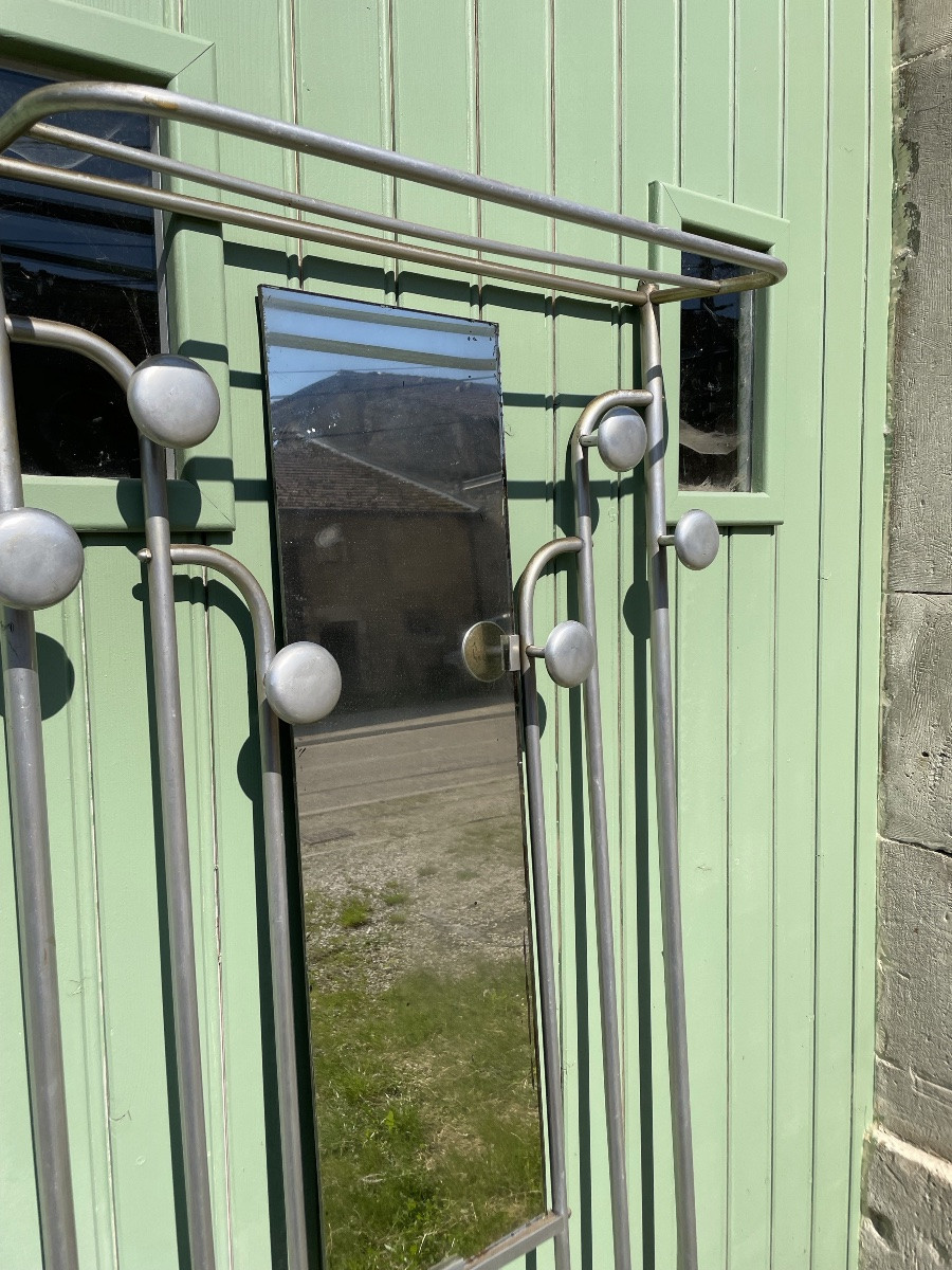 Vestiaire Porte Manteaux En Métal  1930/40 Art Déco-photo-7