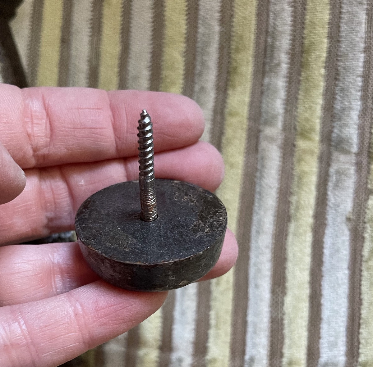 Heurtoir De Porte Fer Forgé Martelé Du XVIIIème -photo-1