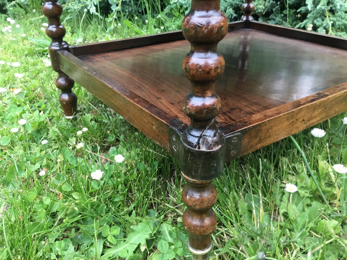 Mahogany Magazine Rack, 19th Century Napoleon III-photo-4
