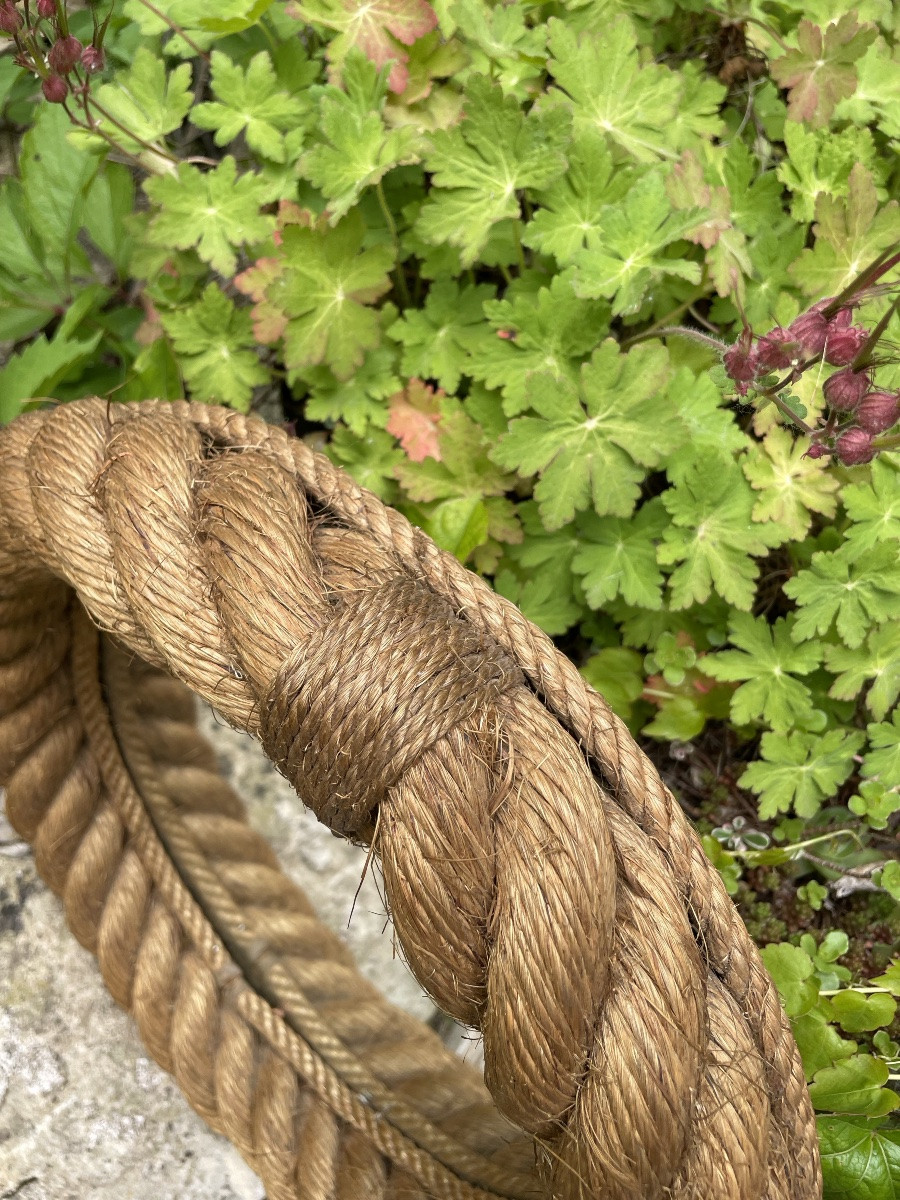Mid-century Rope Mirror By Adrien Audoux & Frida Minet-photo-5