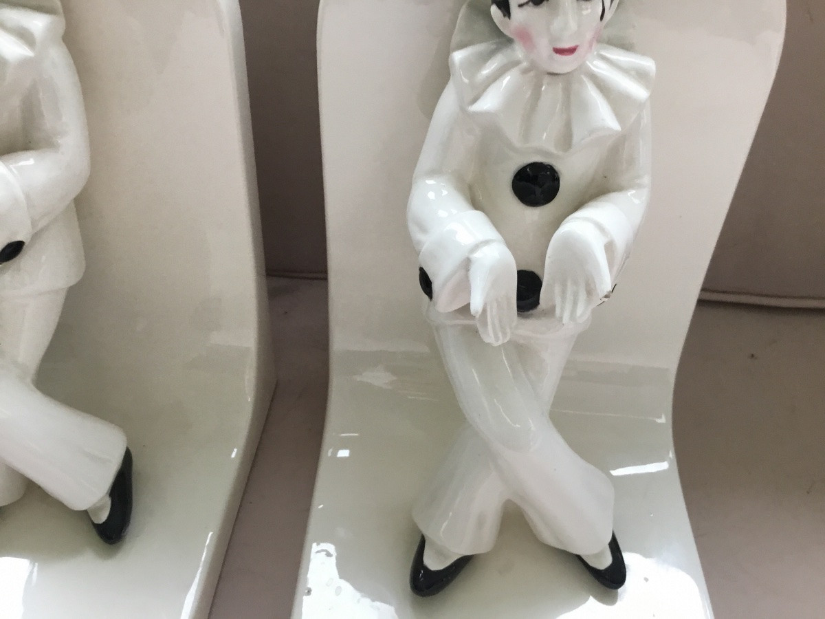 The Pair Of Pierrot Bookends -photo-2