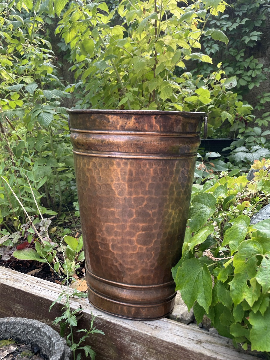 Hammered Copper Umbrella Stand-photo-3