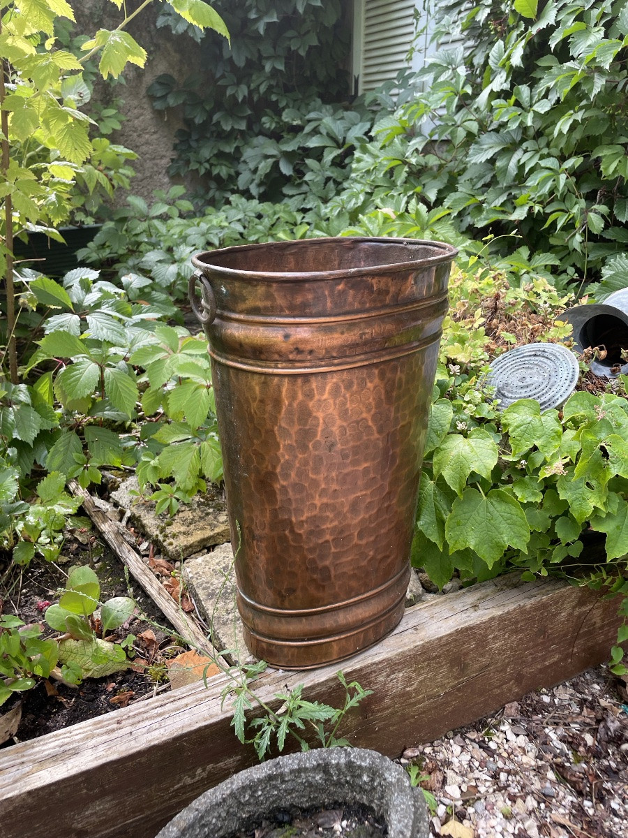 Hammered Copper Umbrella Stand-photo-1