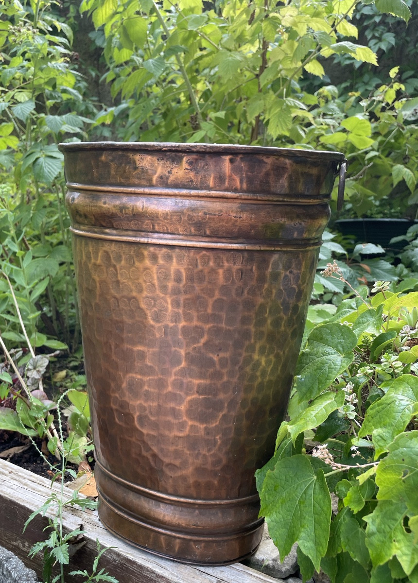 Hammered Copper Umbrella Stand