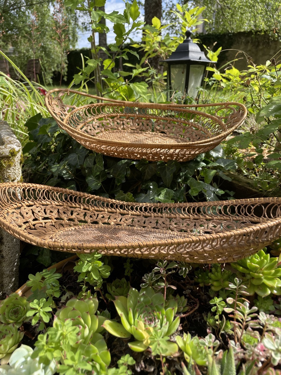 Folk Art, The 2 Woven Shuttle Baskets -photo-4