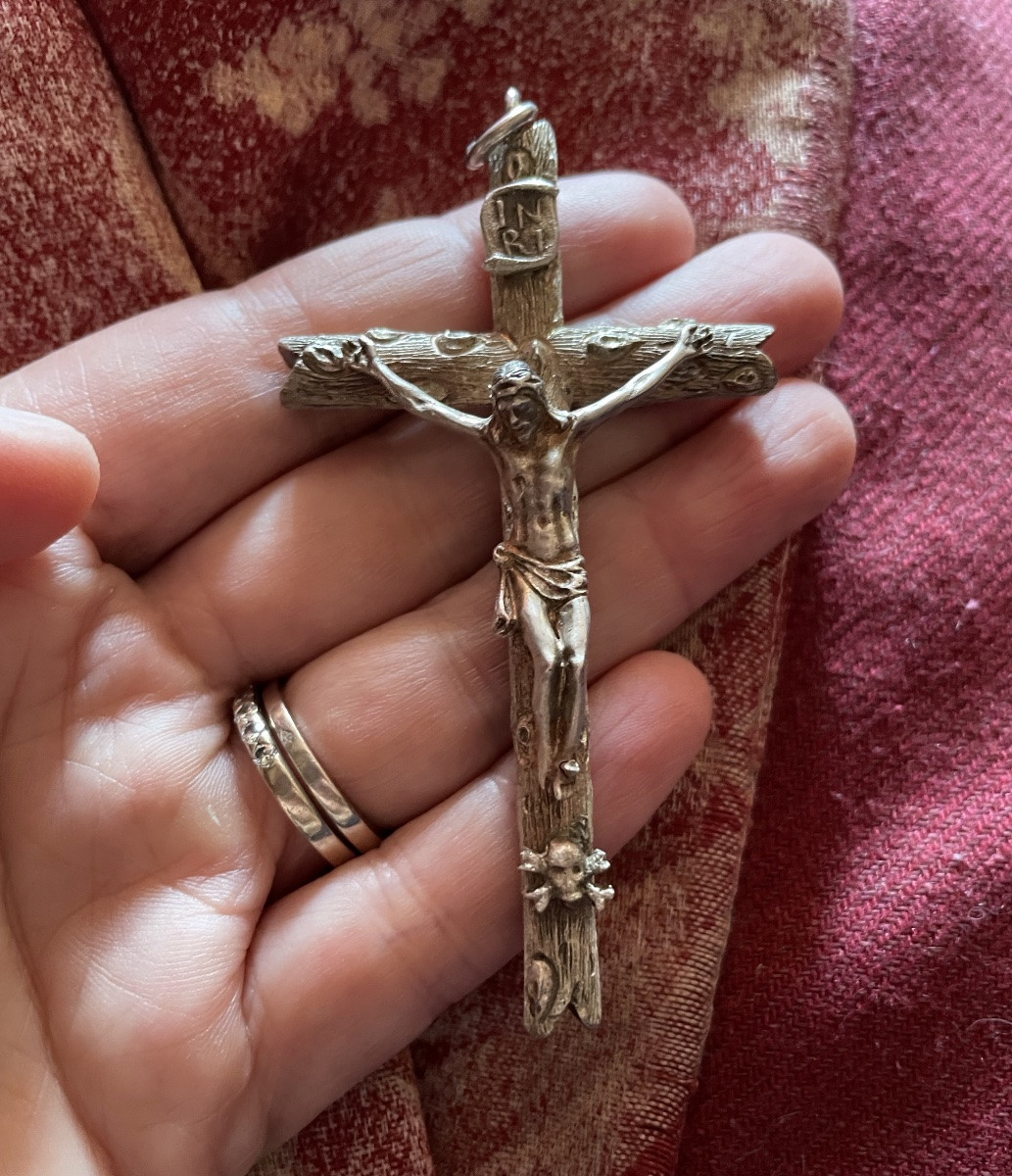 Silver Christ Pendant -photo-2