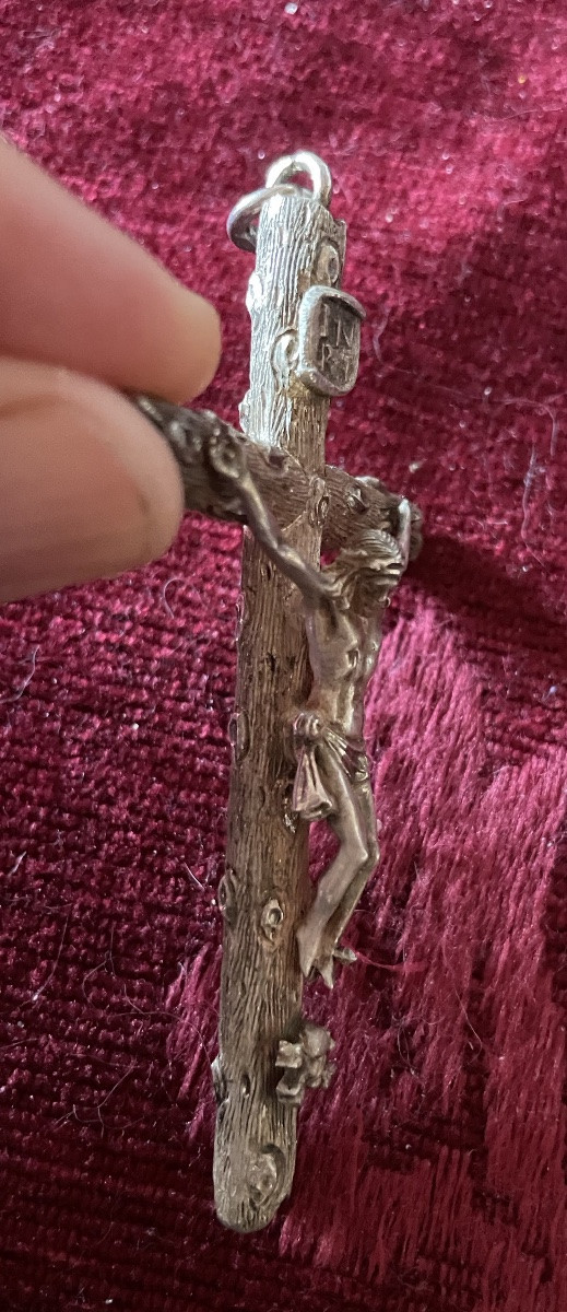 Silver Christ Pendant -photo-3