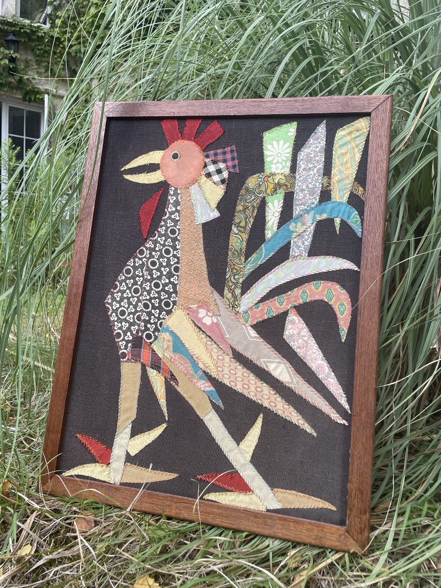 Patchwork Rooster Painting -photo-2