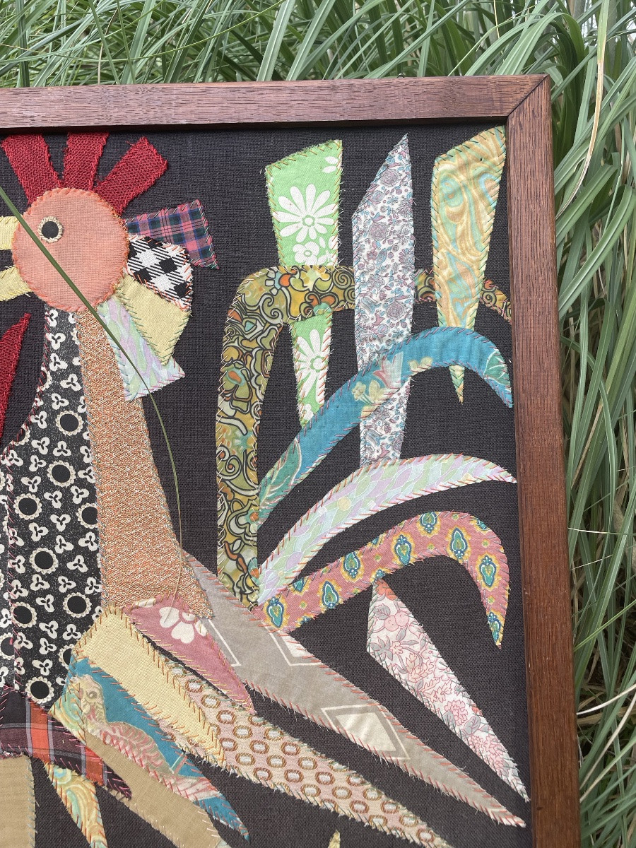 Patchwork Rooster Painting -photo-3