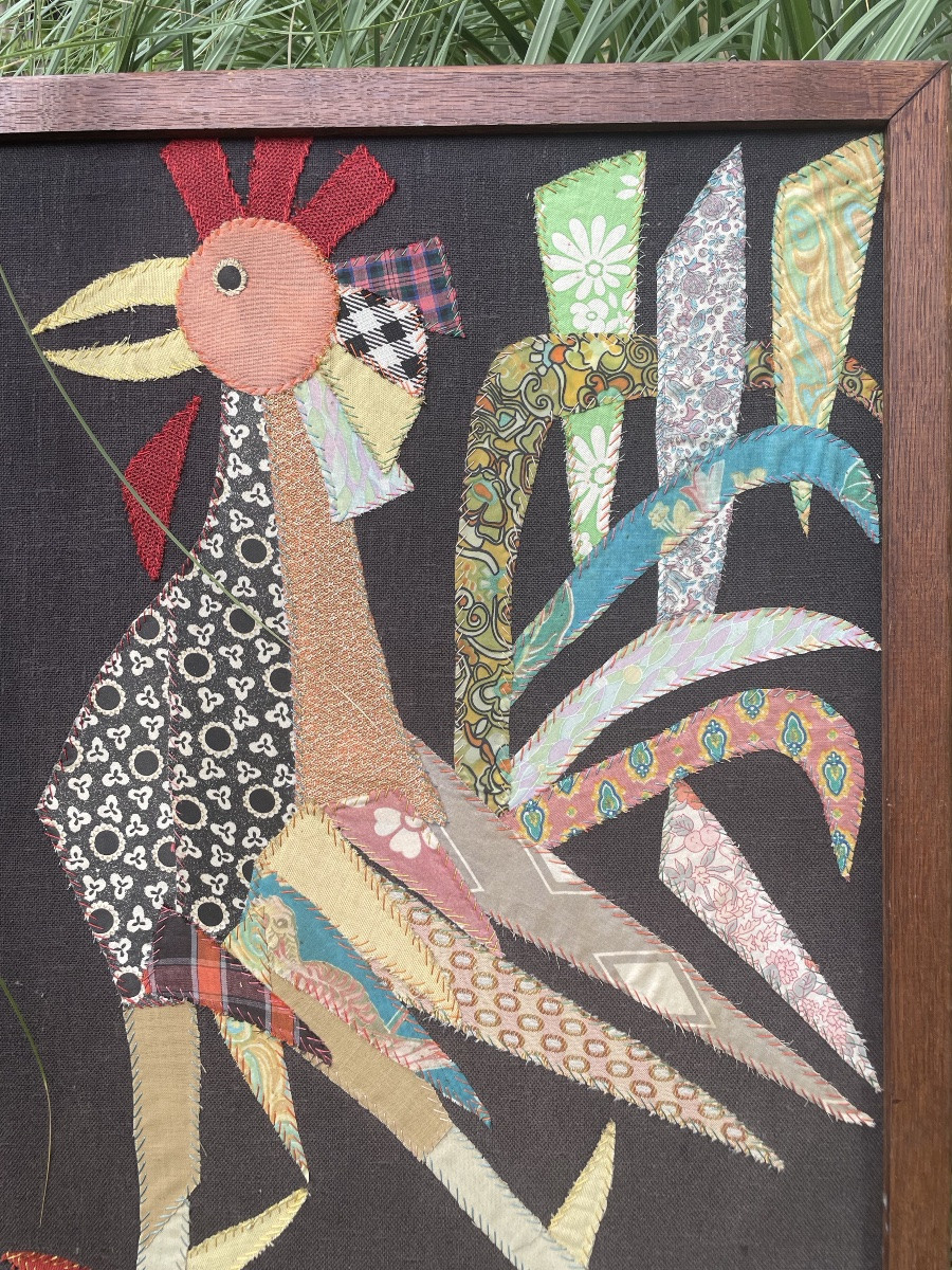 Patchwork Rooster Painting -photo-4