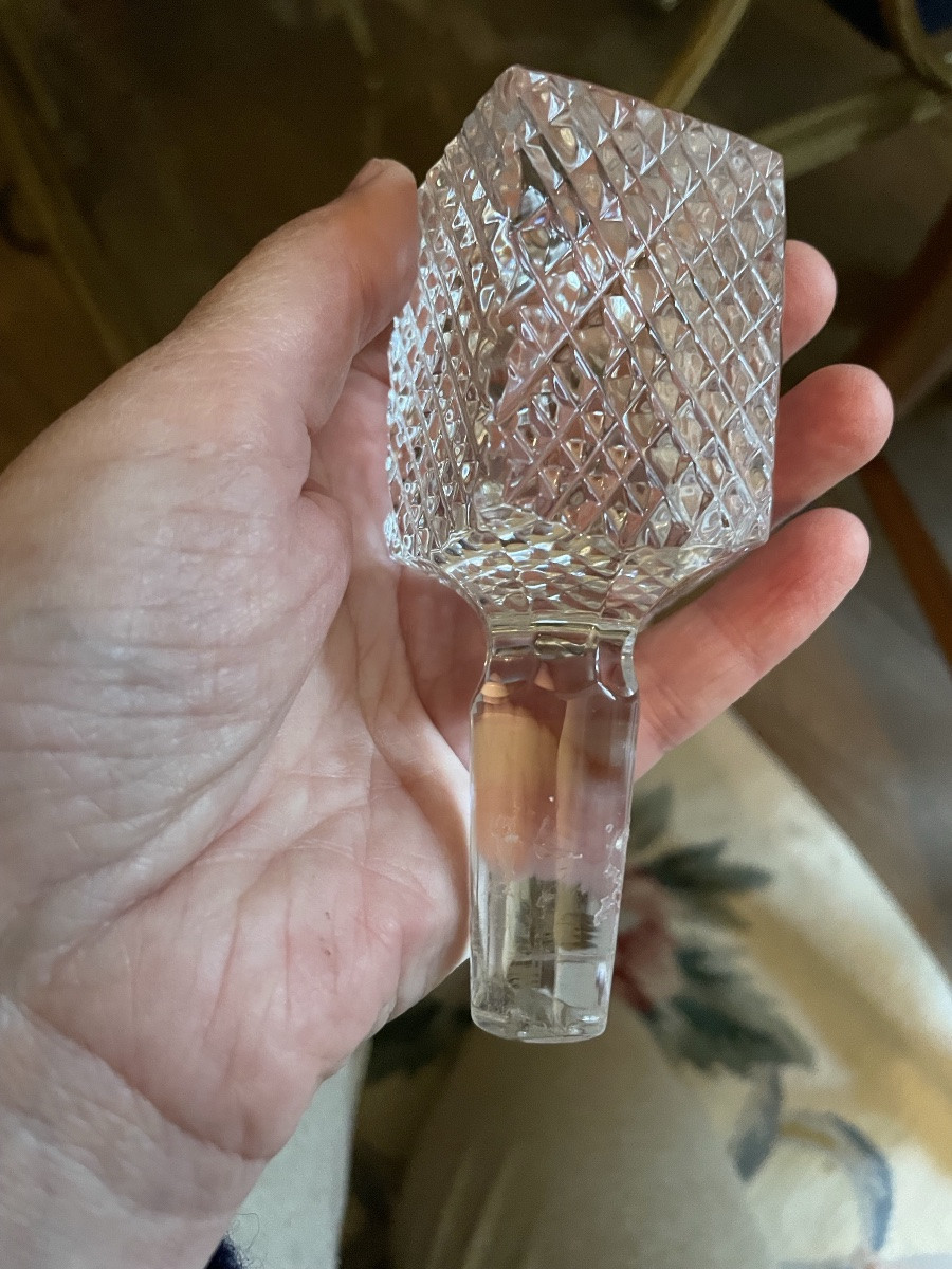 Carafe à whisky en cristal taillé-photo-4