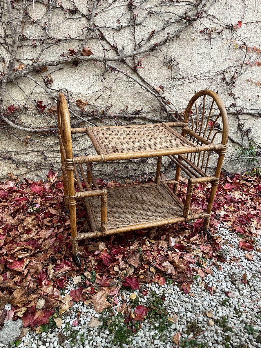 Bar, Table de service en bambou-photo-3