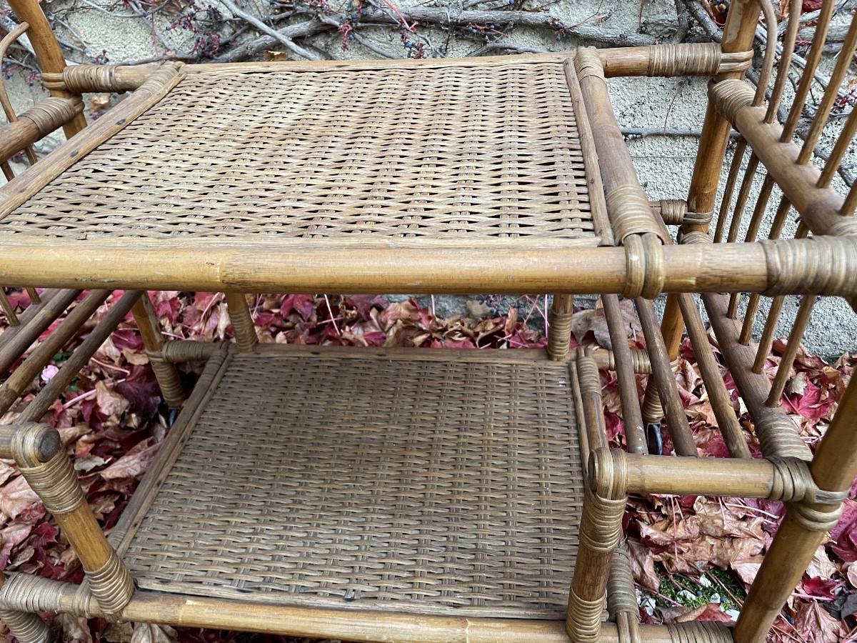 Bar, Table de service en bambou-photo-3