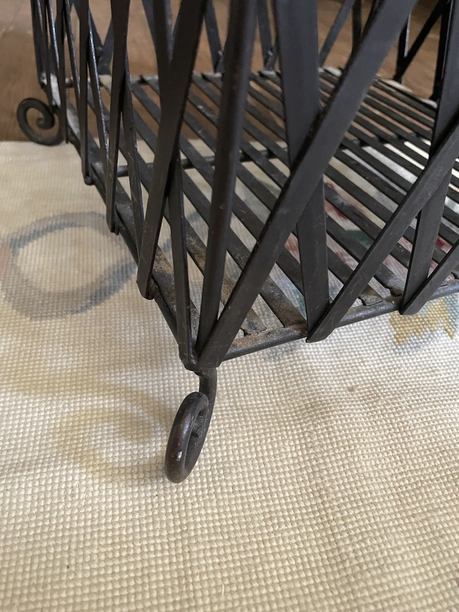 Jardinière en métal tressé-photo-4